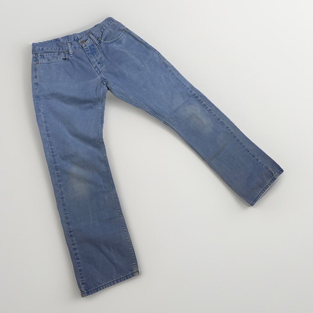 Levis 514 Jeans Mens 31x32 Blue Medium Wash Straight Leg Denim Pants 100% Cotton